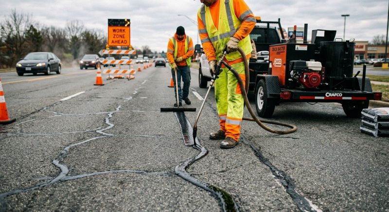 Asphalt Crack Sealing in Tampa, FL