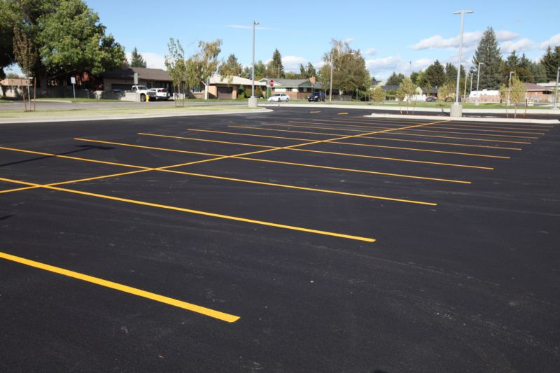 Freshly Coated Parking Surface